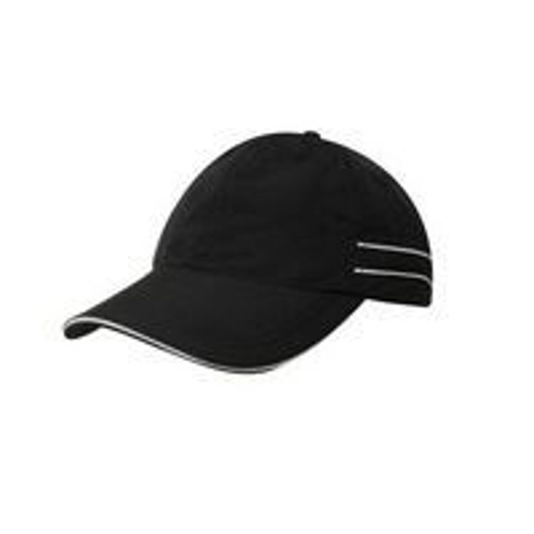 Picture of Micofibre Sports Cap with piping and Sandwich