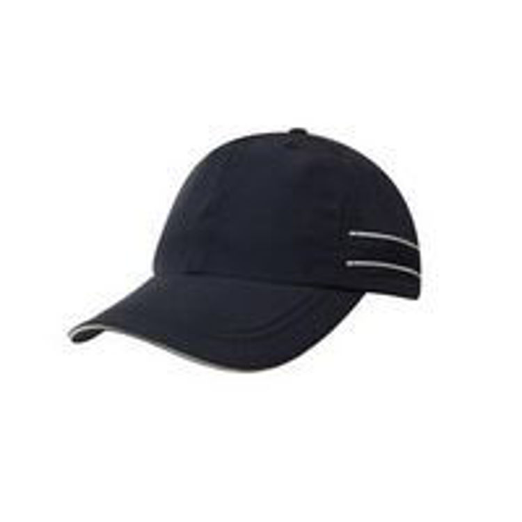 Picture of Micofibre Sports Cap with piping and Sandwich