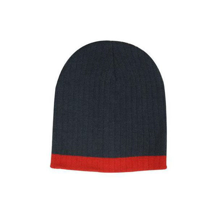 Picture of Two Tone Cable Knit Beanie