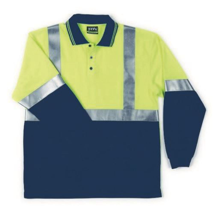 Picture of JB'S HI VIS L-S (D+N) TRAD POLO