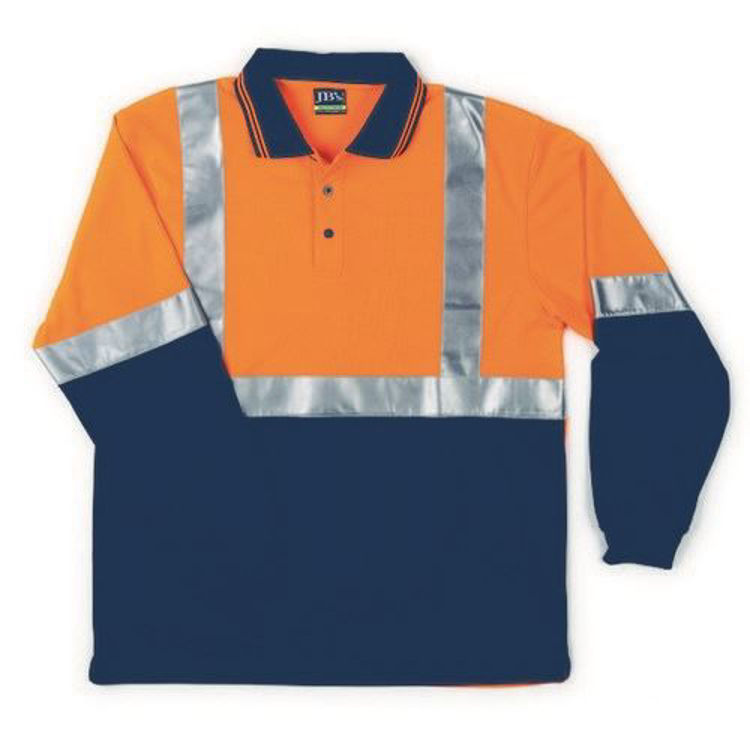 Picture of JB'S HI VIS L-S (D+N) TRAD POLO
