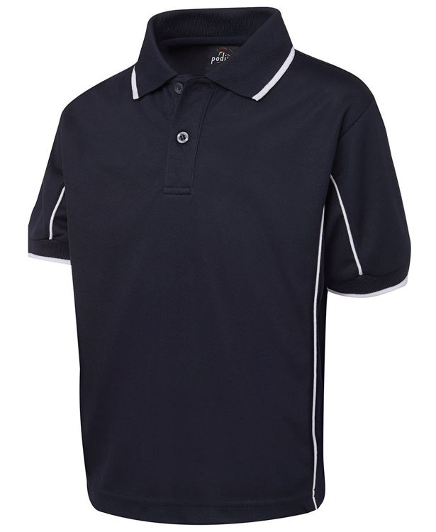 Picture of PODIUM KIDS S-S PIPING POLO