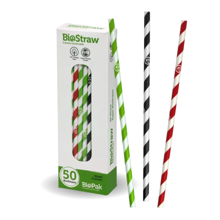 Picture of Mixed regular straws - 50pk - mixed