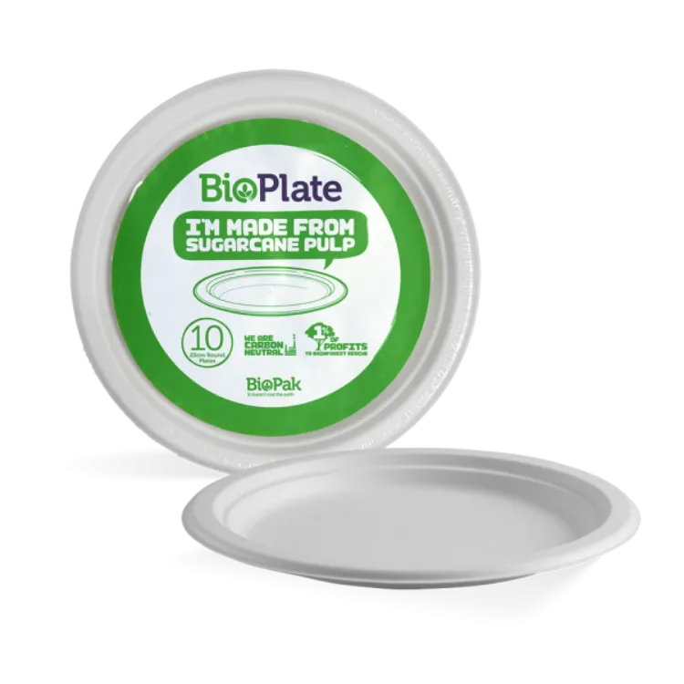 Picture of 25cm plates - 10pk - white