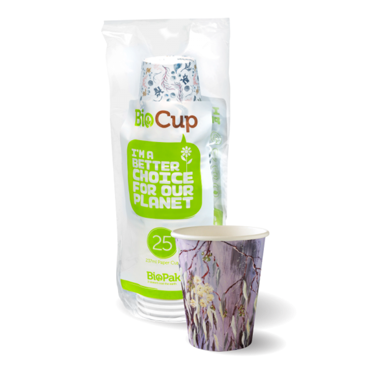 Picture of 8oz Art Series Hot Paper BioCups(280ml) - 25pk