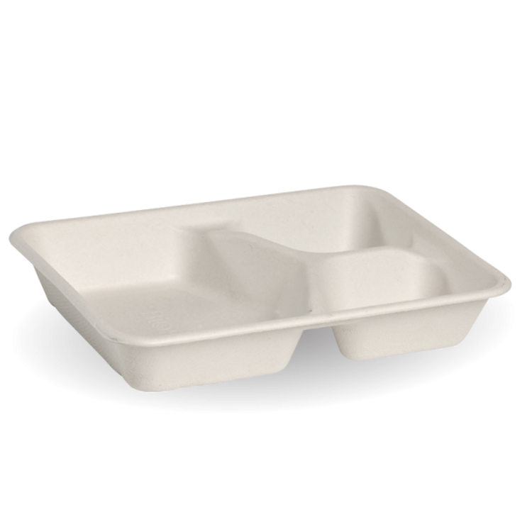 Picture of BioPak BioCane Compartment Takeaways - White