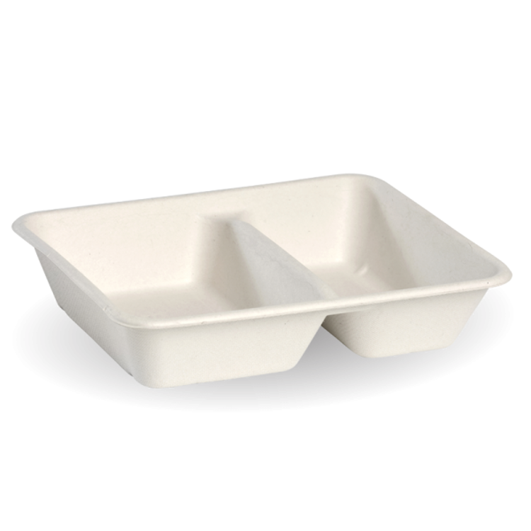 Picture of BioPak BioCane Compartment Takeaways - White