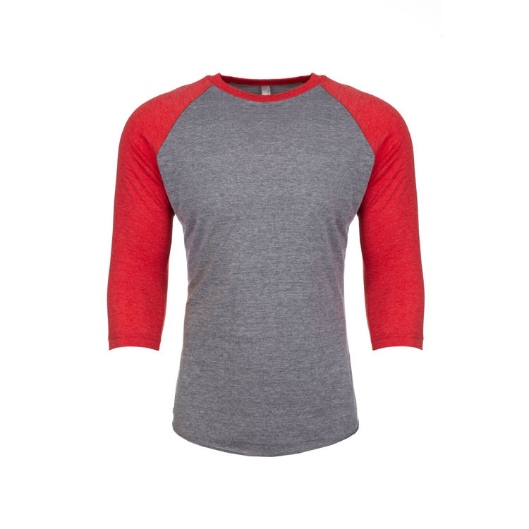 Picture of Unisex Tri-Blend 3/4 Raglan