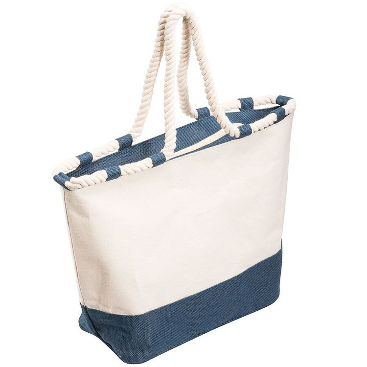 Picture of Zippered Laminated Canvas Tote Bag