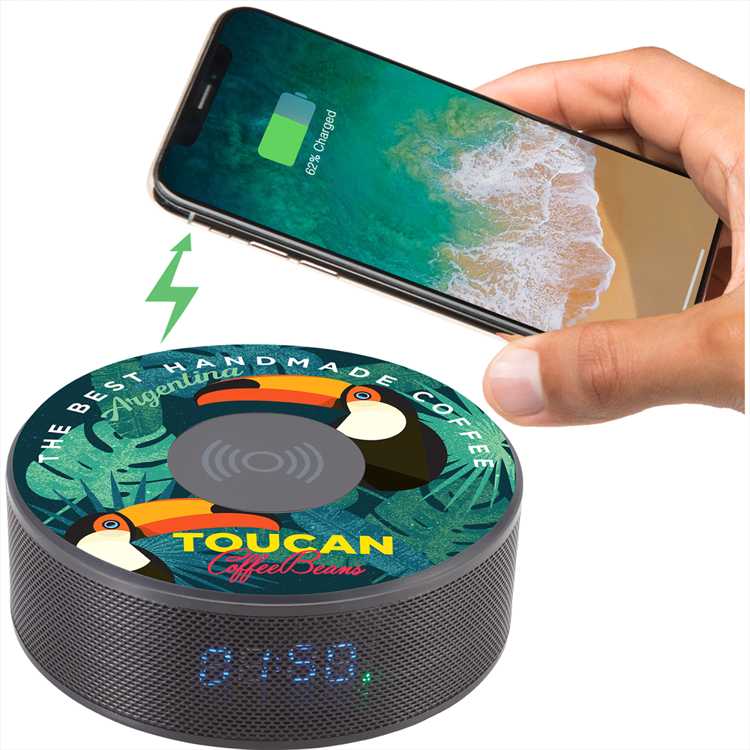 Picture of Bluetooth Speaker Clock w/Wireless Charging