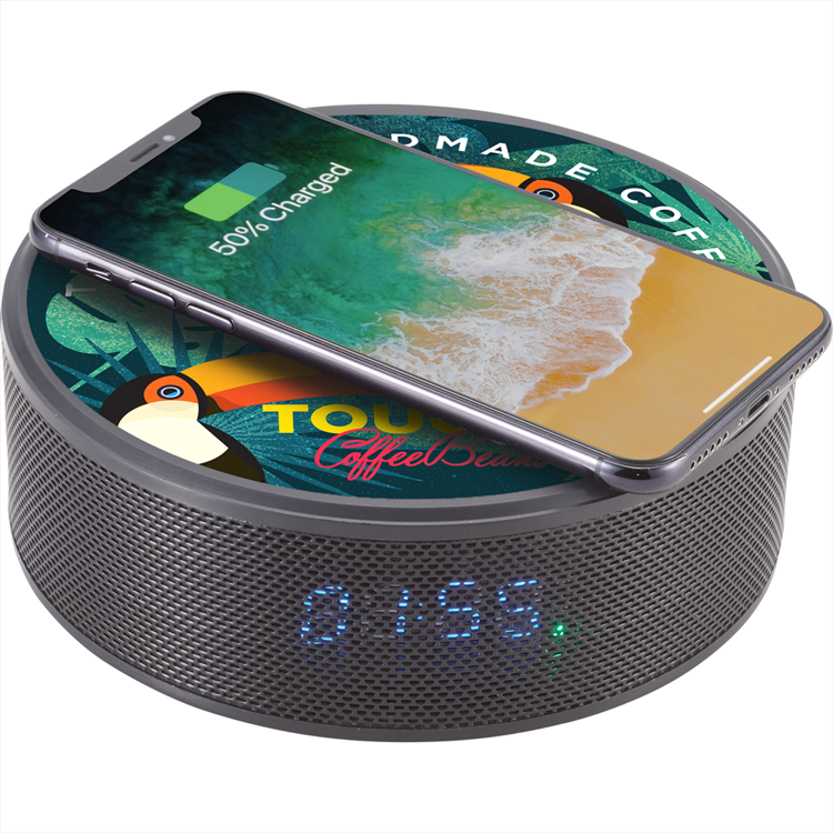 Picture of Bluetooth Speaker Clock w/Wireless Charging