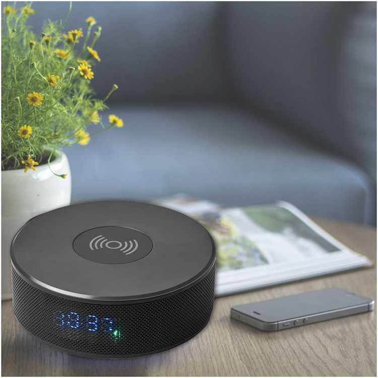 Picture of Bluetooth Speaker Clock w/Wireless Charging