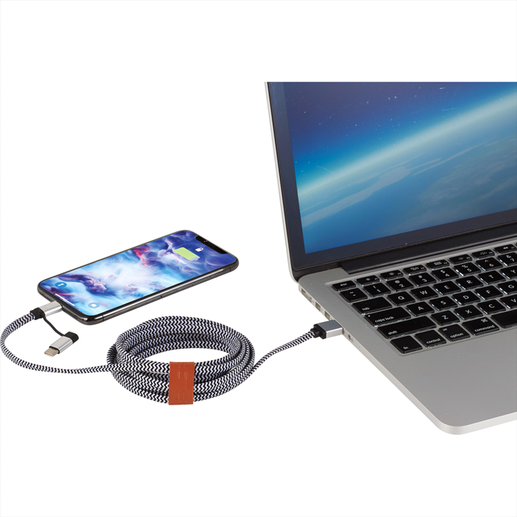 Picture of Paramount 3-in-1 Fabric Charging Cable