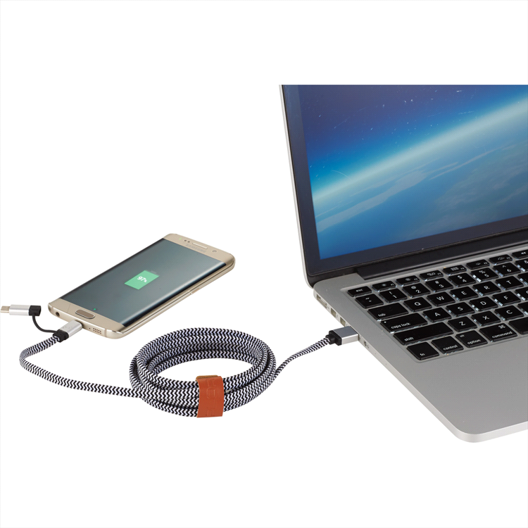 Picture of Paramount 3-in-1 Fabric Charging Cable