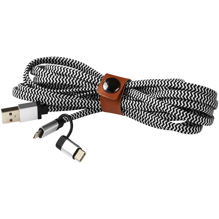 Picture of Paramount 3-in-1 Fabric Charging Cable