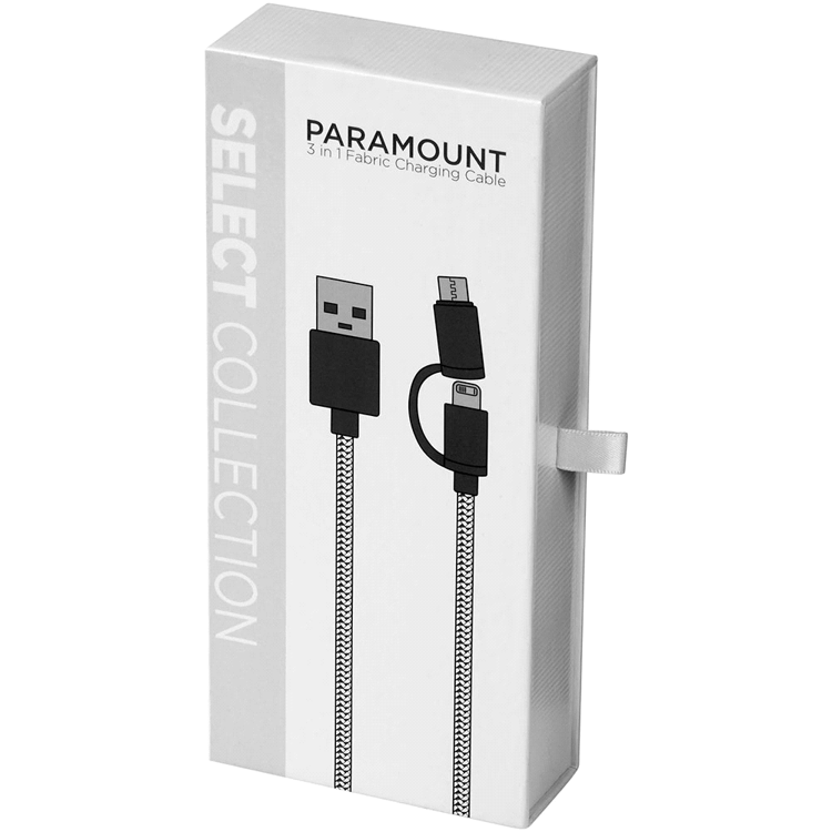 Picture of Paramount 3-in-1 Fabric Charging Cable