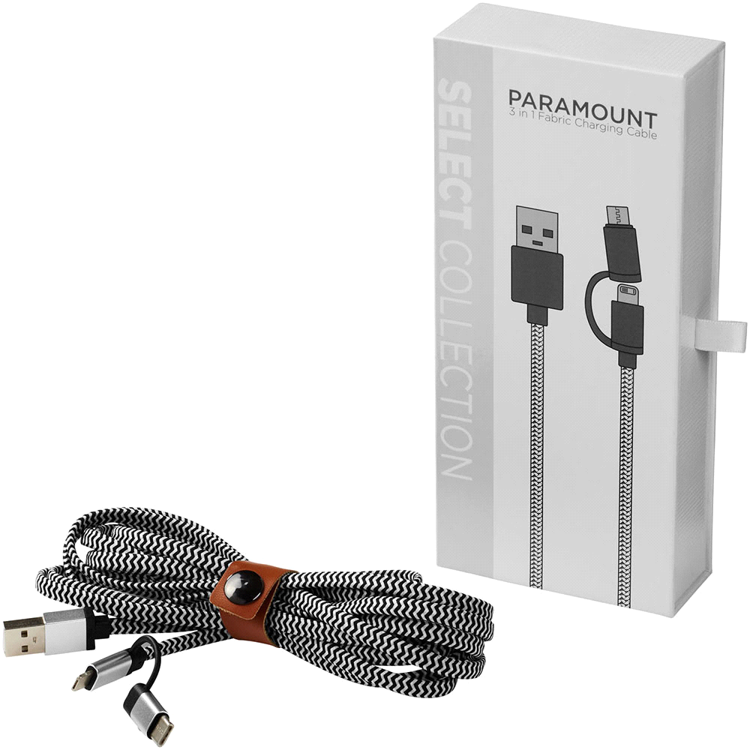 Picture of Paramount 3-in-1 Fabric Charging Cable