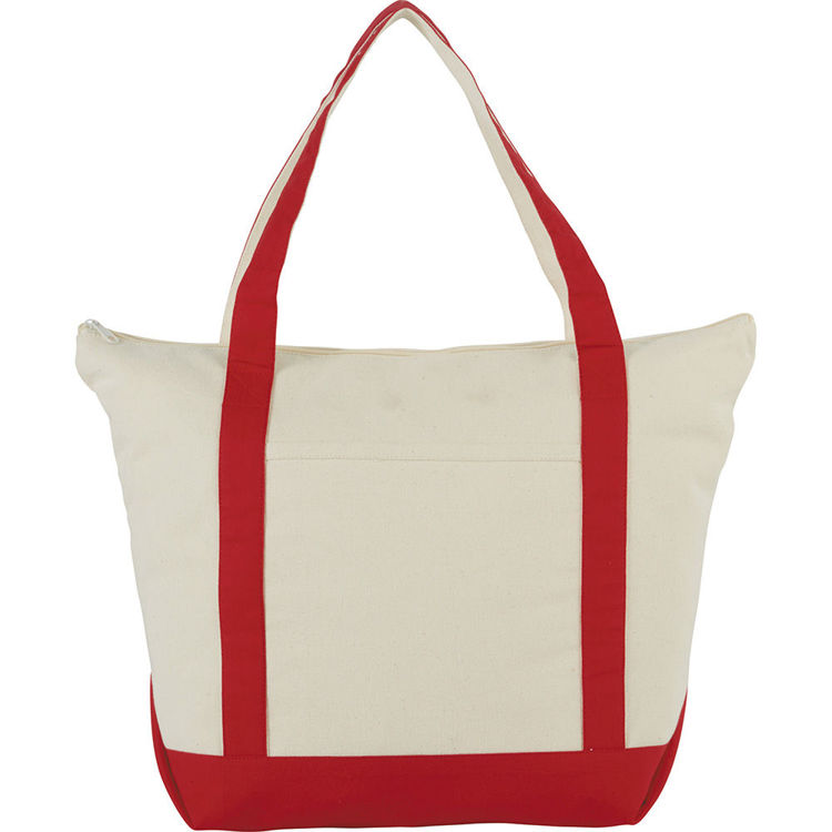Picture of 12 oz Zippered Cotton Tote