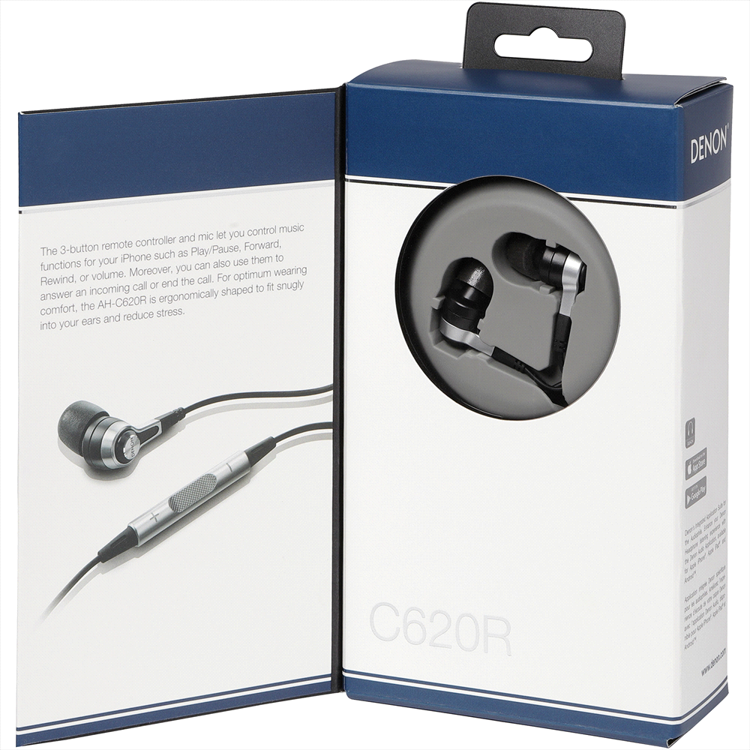 Picture of Denon AH-C620R Wired Earbuds with Music Control