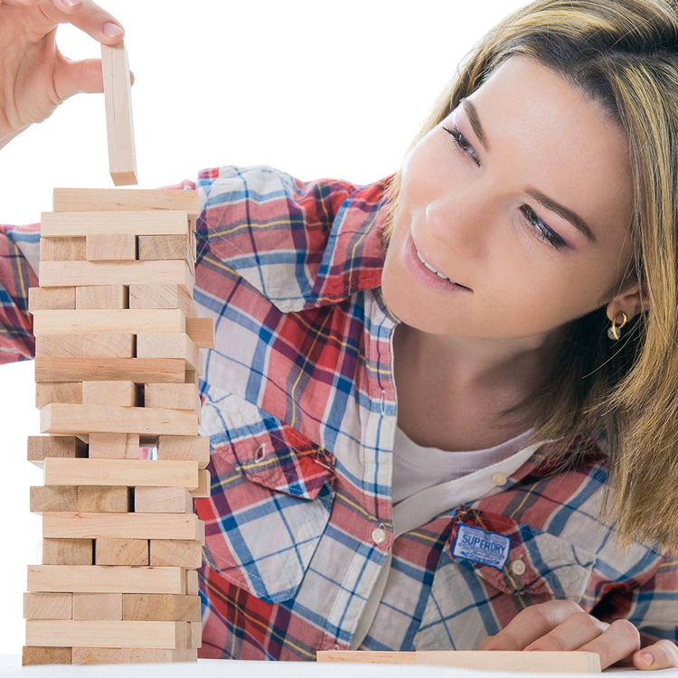 Picture of Tumbling Tower Wood Block Stacking Game