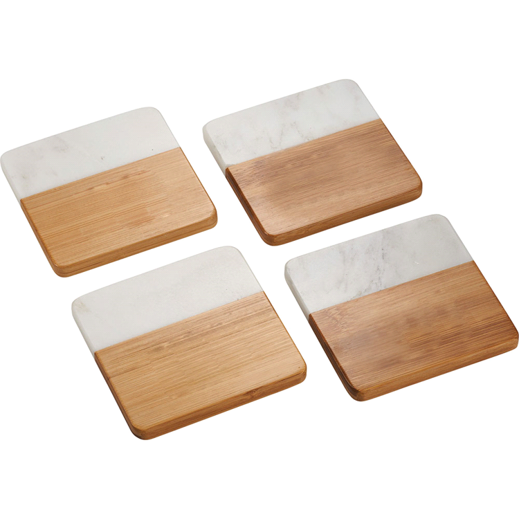 Picture of Marble and Bamboo Coaster