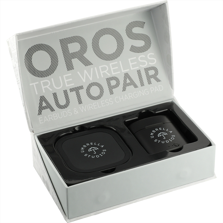Picture of Oros TWS Auto Pair Earbuds & Wireless Charging Pad