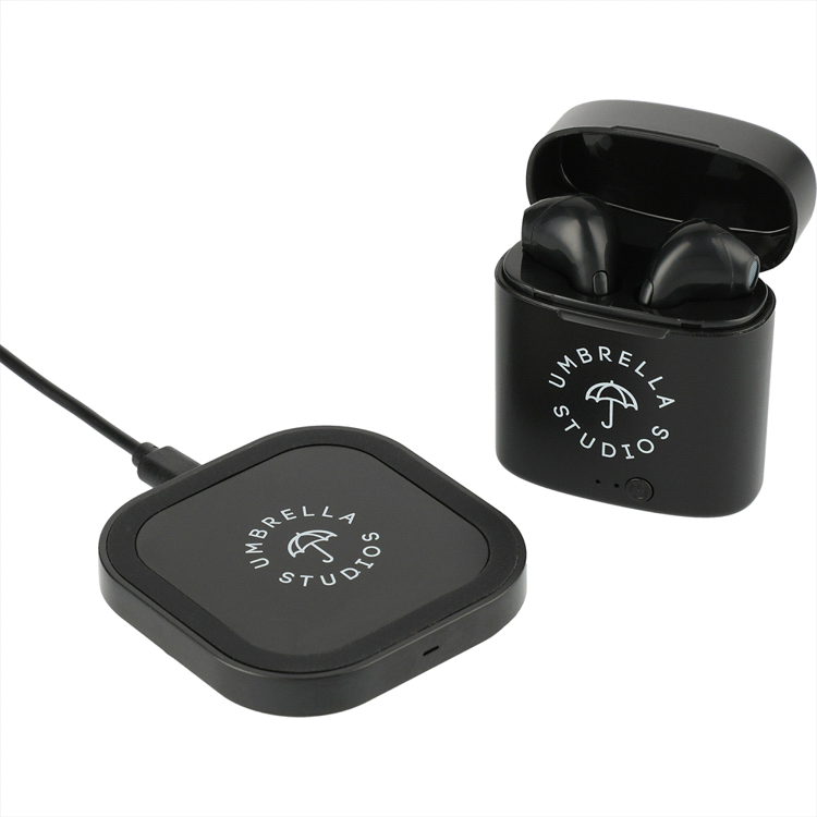 Picture of Oros TWS Auto Pair Earbuds & Wireless Charging Pad