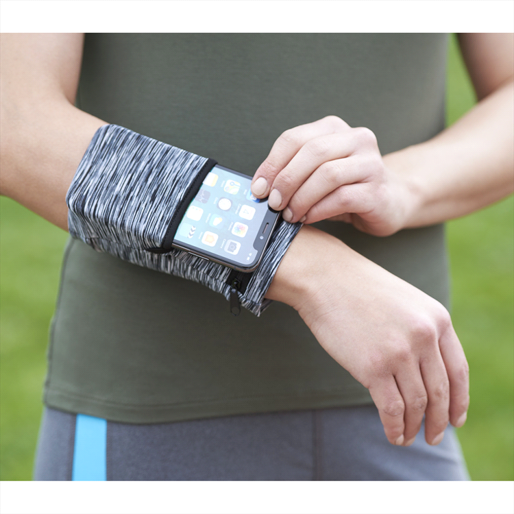 Picture of Cooling Heathered Wrist Band with Pocket
