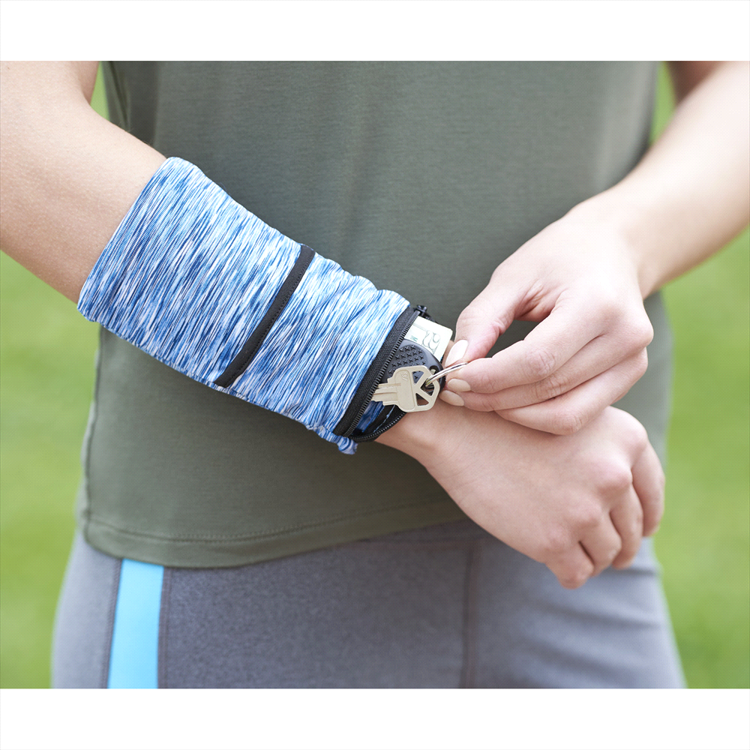 Picture of Cooling Heathered Wrist Band with Pocket