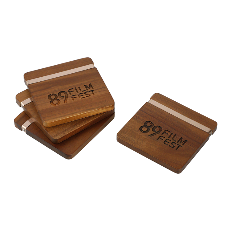 Picture of Graze Wood and Metal Coaster Set
