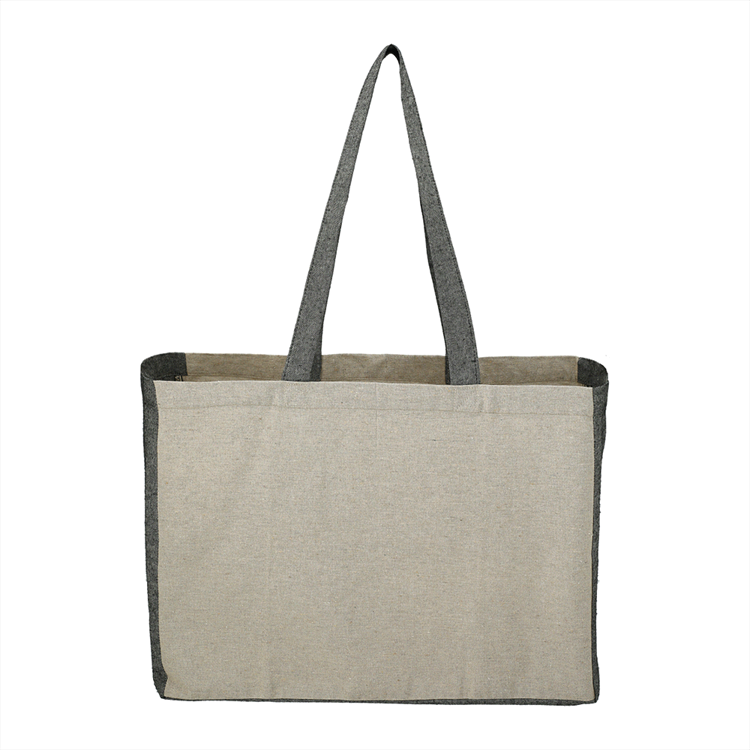 Picture of Recycled Cotton Contrast Side Shopper Tote