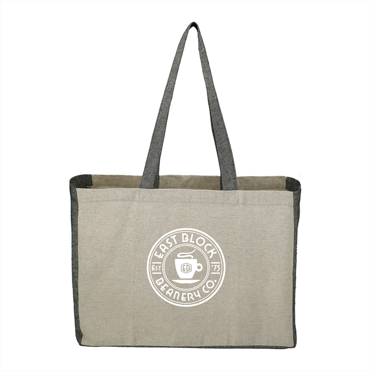 Picture of Recycled Cotton Contrast Side Shopper Tote