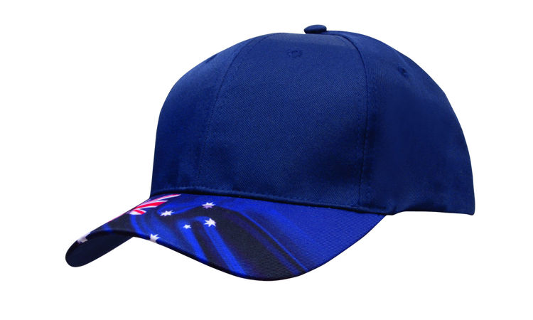 Picture of Breathable Poly Twill Waving  Australian Flag Cap