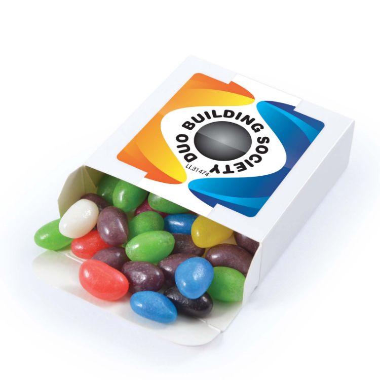 Picture of Assorted Colour Jelly Beans in 50g Box 