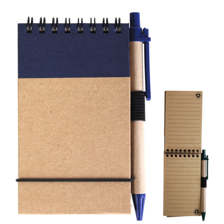 Picture of Tradie Cardboard Notebook with Pen 