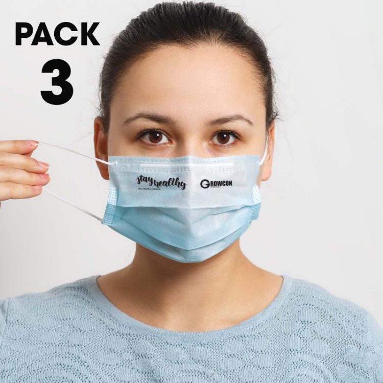 Picture of 3 Pack - Disposable Face Masks 