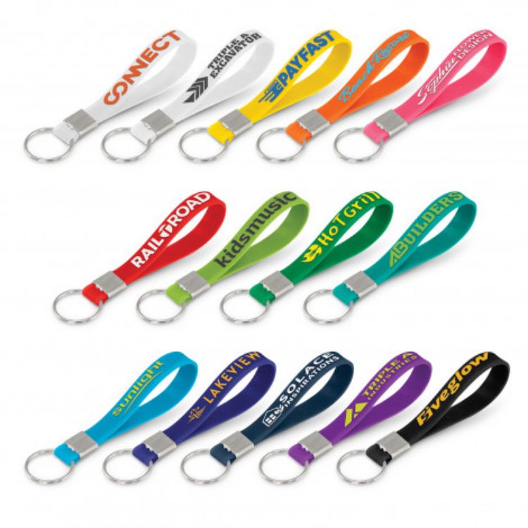 Picture of Silicone Key Ring - Embossed