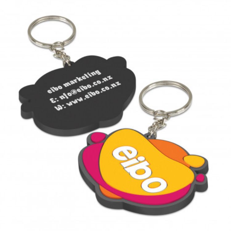 Picture of PVC Key Ring Small - One Side Moulded