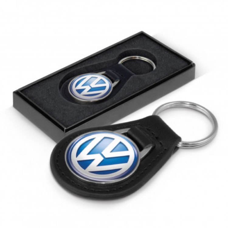 Picture of Baron Leather Key Ring - Round