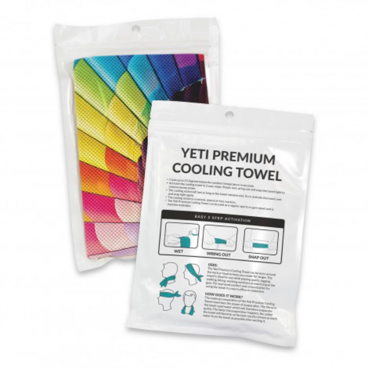 Picture of Yeti Premium Cooling Towel - Full Colour - Pouch