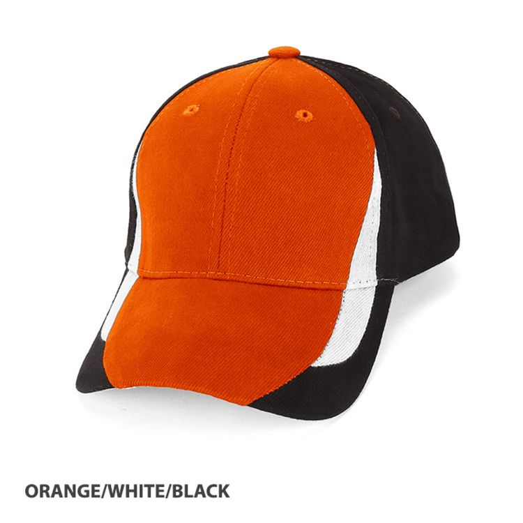 Tribeca HBC 3Tone Design Cap - orange/white/black