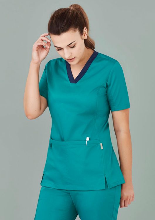 Picture of Womens Riley Stretch Scrub Top