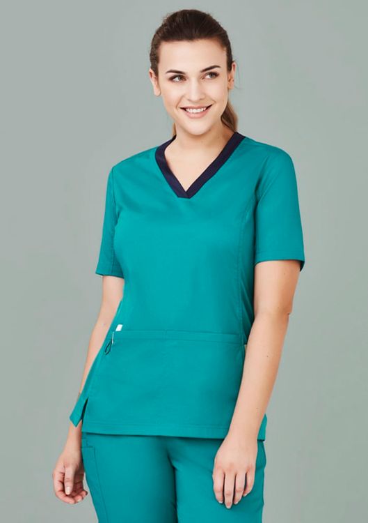 Picture of Womens Riley Stretch Scrub Top