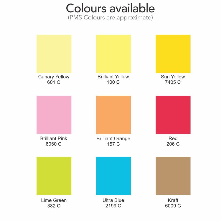 Picture of Coloured Sticky Pad 100 x 75mm - 100 Sheets