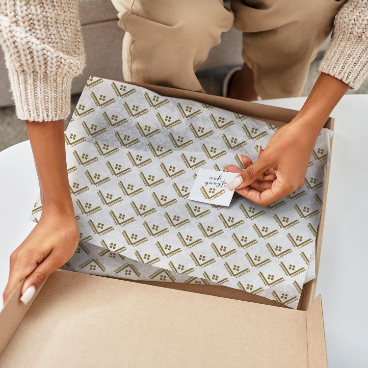 Picture of Tissue Paper with Envelope - White
