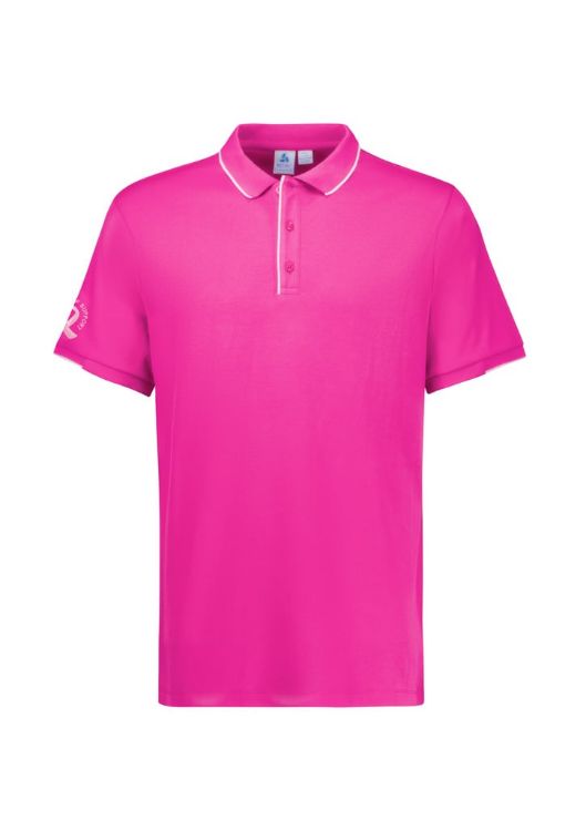 Picture of Mens Pink Short Sleeve Polo