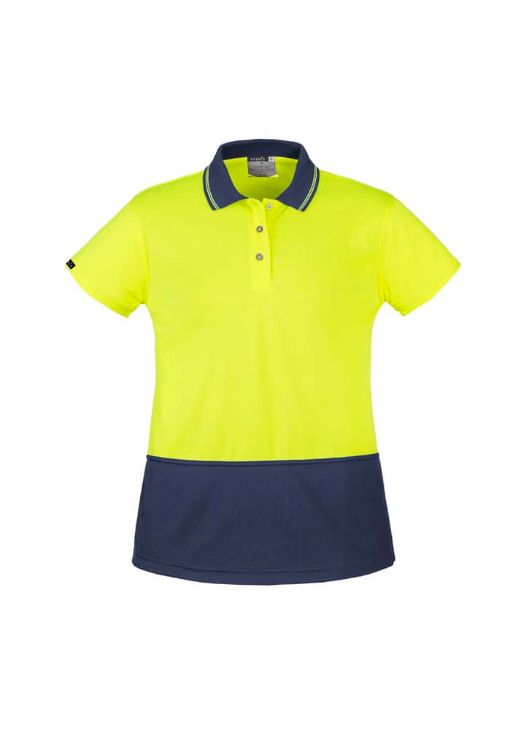 Picture of Womens Hi Vis Basic Short Sleeve Polo