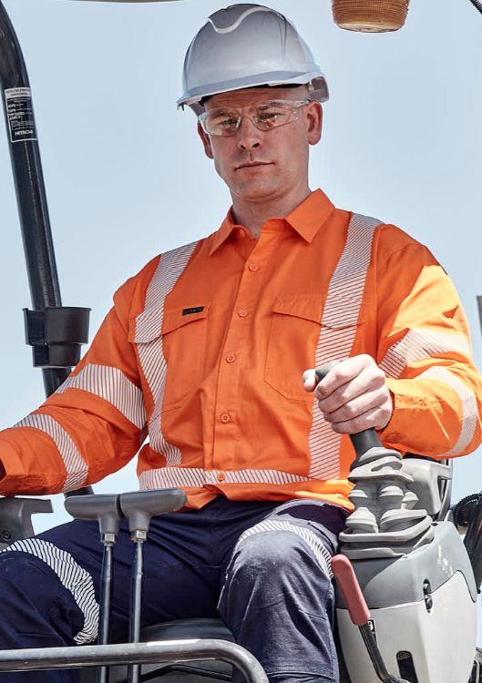 Picture of Mens Hi Vis X Back Shirt - Segmented Tape