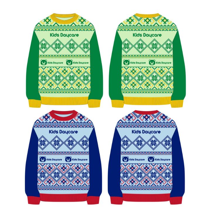Picture of Unisex Acrylic Cotton Jacquard Sweater