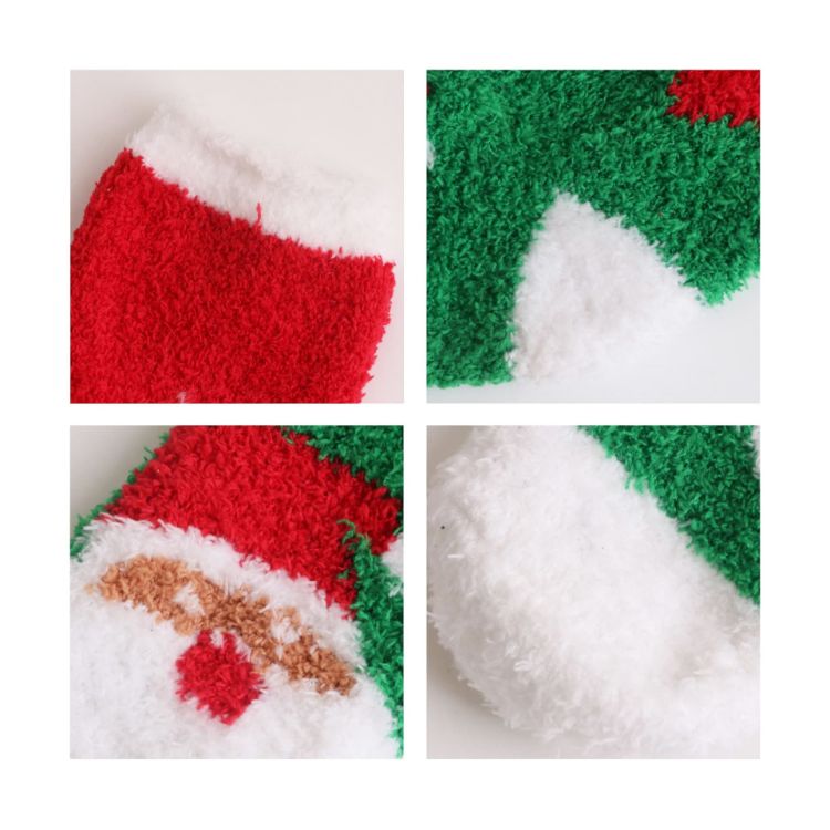 Picture of Crew Custom Pattern Coral Fleece Socks
